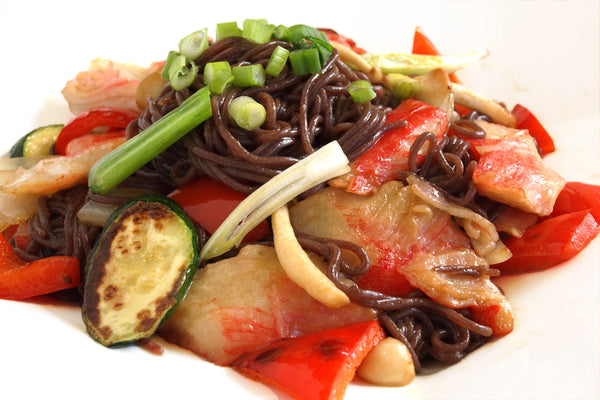 Crab Meat and Black Rice Noodles Recipe