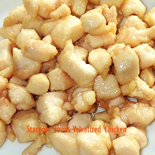 Image of velvetized chicken with Marinade Seasoning