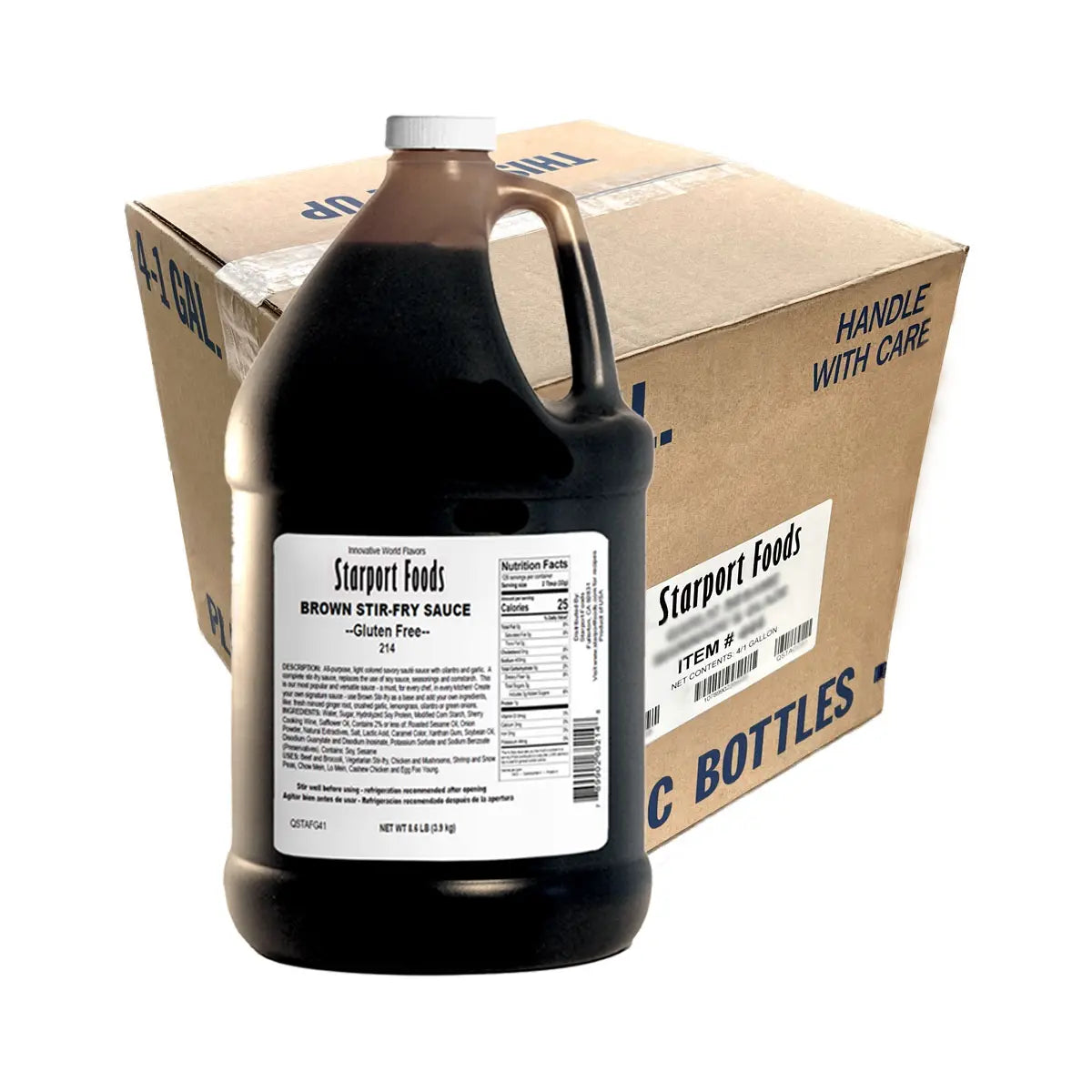 Starport Foods - Brown Stir - Fry Sauce , 4/1gal case (GF)