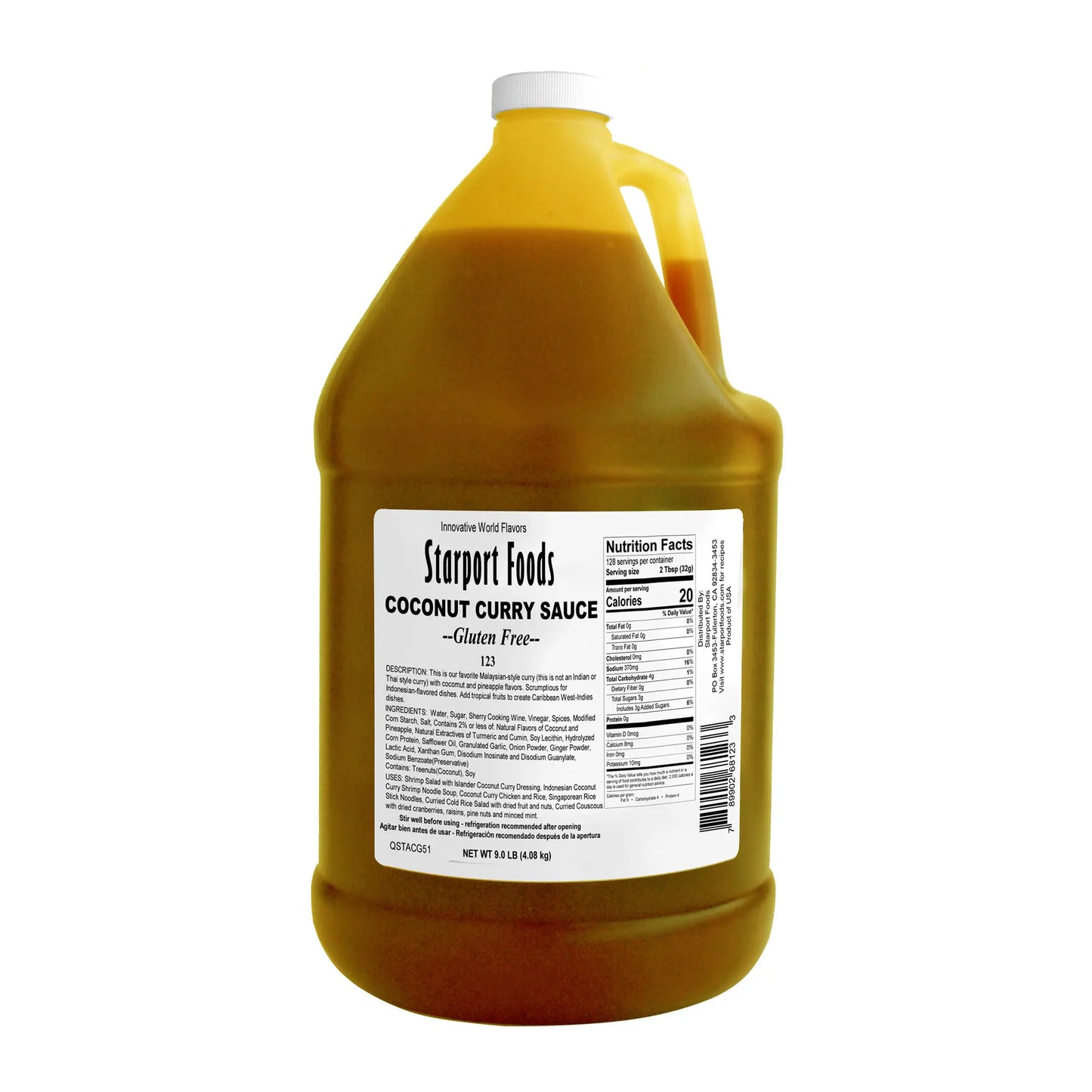Starport Foods - Coconut Curry Sauce , 1 gallon (GF)