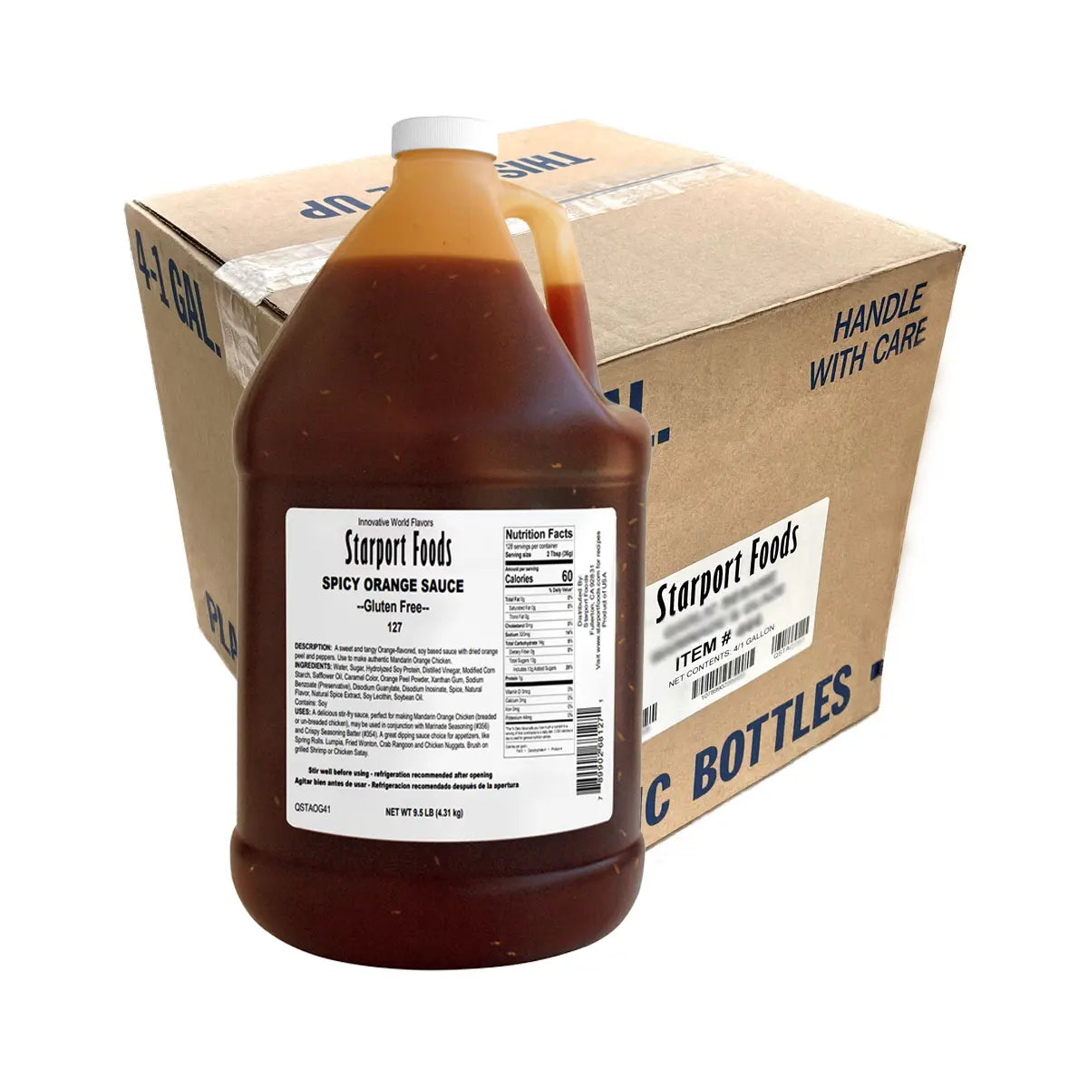 Starport Foods - Spicy Orange Sauce , 4/1gal case (GF)