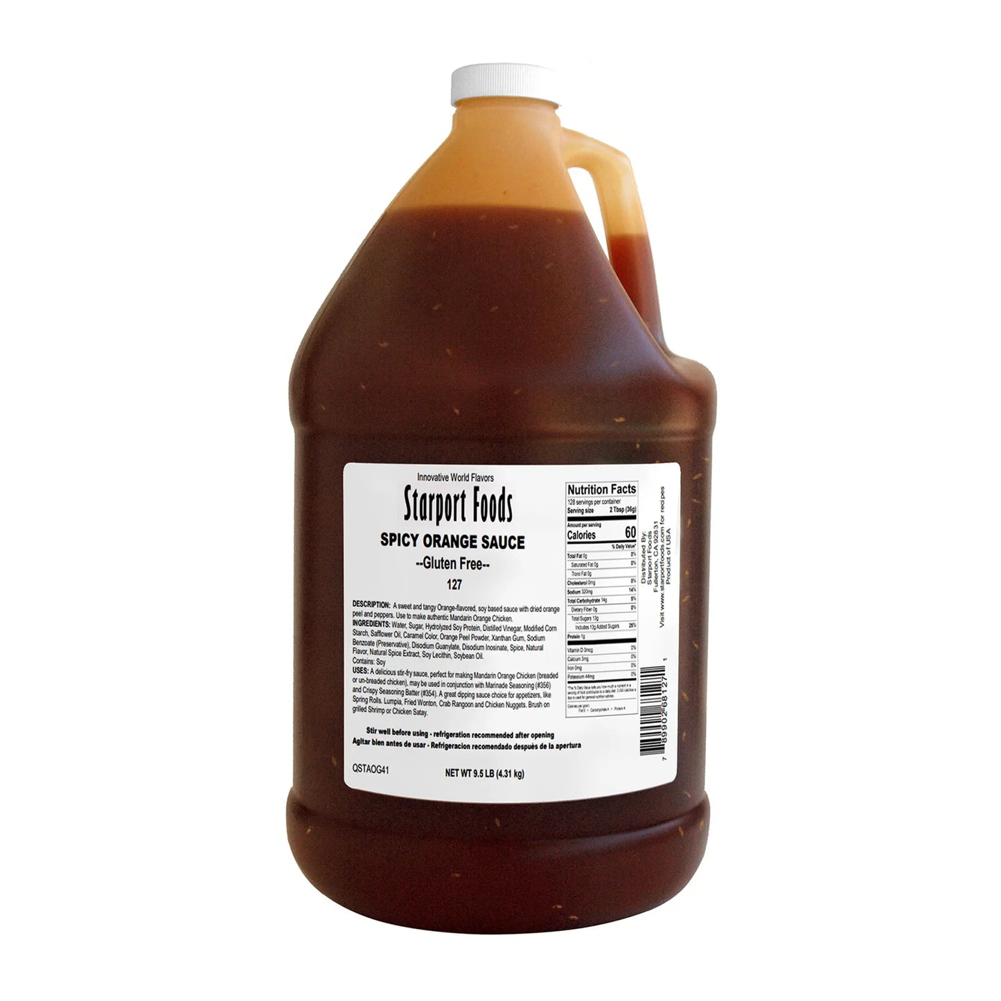 Starport Foods - Spicy Orange Sauce , 1 gallon (GF)